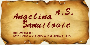 Angelina Samuilović vizit kartica